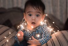 kerstverlichting kind